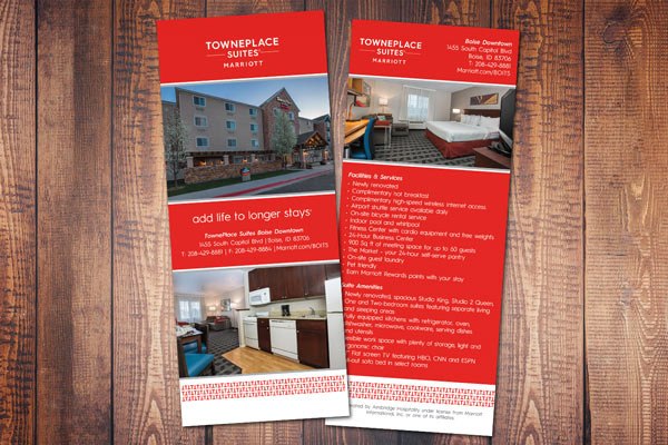 Suite Amenities - Branded - Rack Card